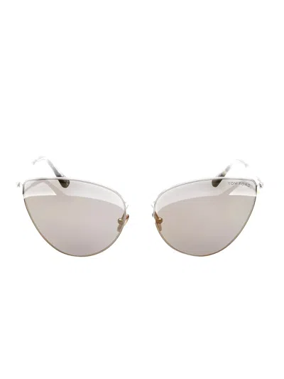 Tom Ford Cat-eye Full-rim Sunglasses In Metallic