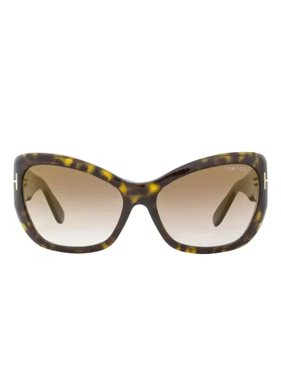 Tom Ford Cat-eye Full-rim Sunglasses In Gold