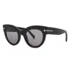 Tom Ford Lucilla Smoke Mirror Cat Eye Ladies Sunglasses Ft1063 01c 51 In Black