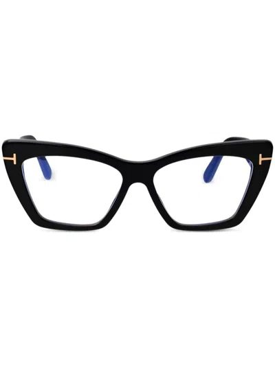 Tom Ford Nero Lucido Acetate Optical Glasses In Black