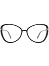 Tom Ford Cat-eye Glasses In Black