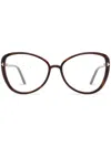 Tom Ford Cat-eye Glasses In Black