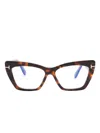 Tom Ford Cat-eye Glasses In Braun