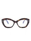 Tom Ford Cat-eye Glasses In Brown