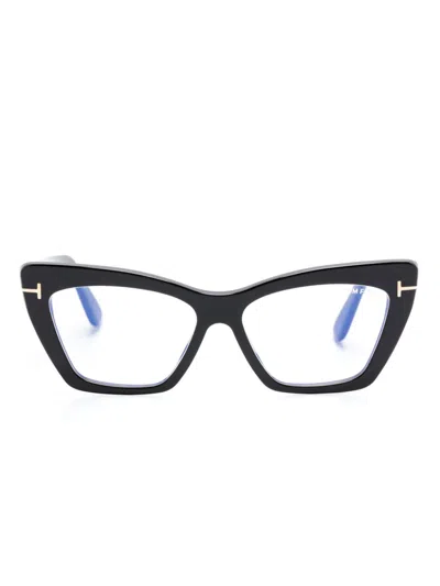 Tom Ford Cat-eye-brille In Schwarz
