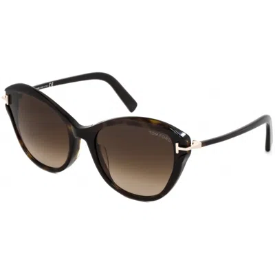 Tom Ford Cat Eye Sunglasses 62mm Eye Width In Black