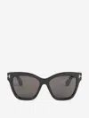 Tom Ford Elvira 55mm Butterfly Sunglasses In Black