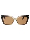 Tom Ford Winona 53mm Gradient Polarized Cat Eye Sunglasses