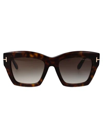 Tom Ford Cat Eye Sunglasses Ft1191/s 52 B In Black