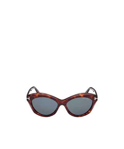 Tom Ford Cat's Eye Sunglasses In Gray