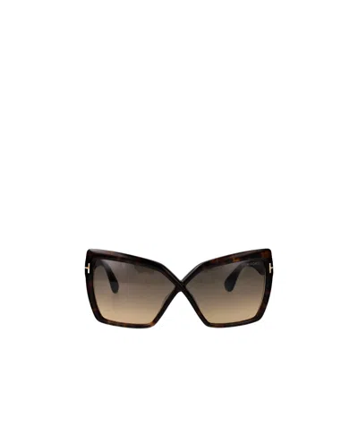 TOM FORD TOM FORD EYEWEAR FIORE BUTTERFLY FRAME SUNGLASSES