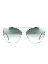Tom Ford Cat-eye Sunglasses In Green
