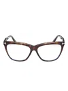 Tom Ford Cat-eye Tortoiseshell Glasses In Brown