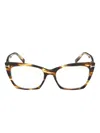 Tom Ford Cat-eye Tortoiseshell Glasses In Brown