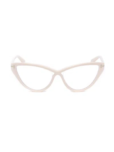 Tom Ford Cat Eye Women's Eyeglasses - Ft5729-b In Neutral
