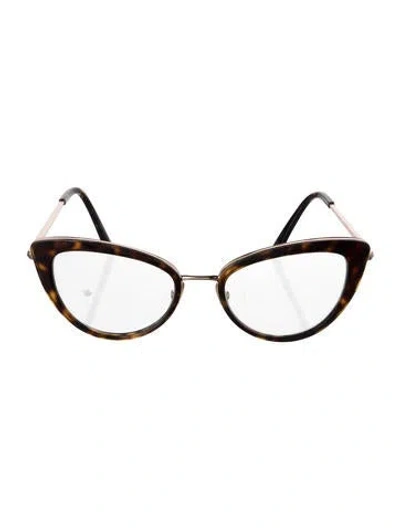 Pre-owned Tom Ford Cat-eye Clear Sunglasses In Brown