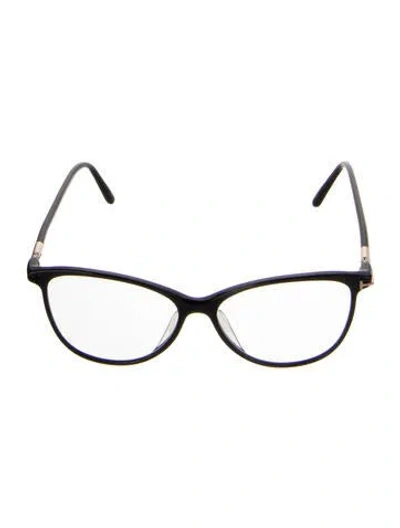 Pre-owned Tom Ford Cat-eye Eyeglasses In Black