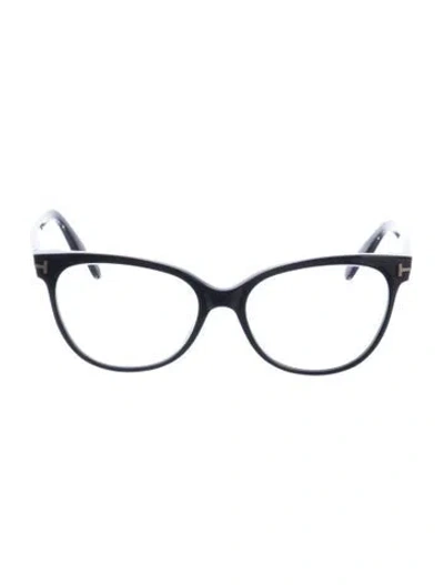 Pre-owned Tom Ford Cat-eye Eyeglasses In Black