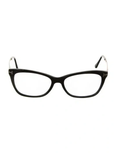 Pre-owned Tom Ford Cat-eye Eyeglasses In Black
