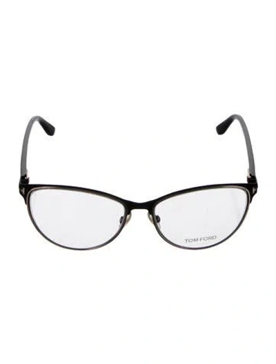 Pre-owned Tom Ford Cat-eye Eyeglasses In Black