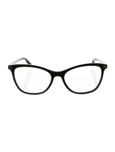 Pre-owned Tom Ford Cat-eye Eyeglasses In Black