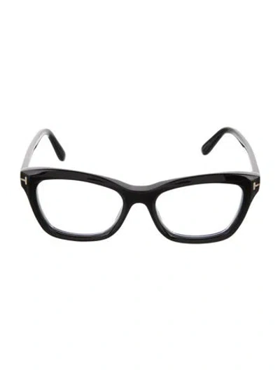 Pre-owned Tom Ford Cat-eye Eyeglasses In Black
