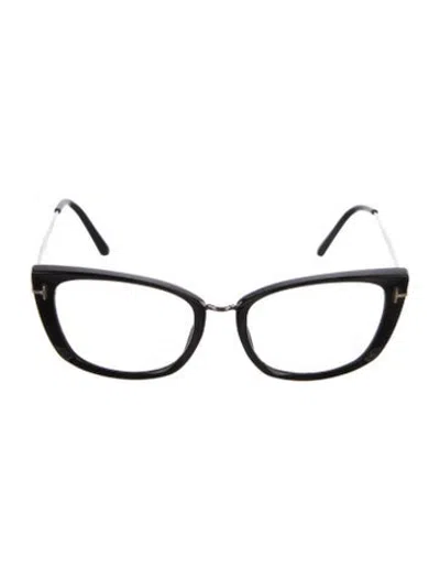 Pre-owned Tom Ford Cat-eye Eyeglasses In Black