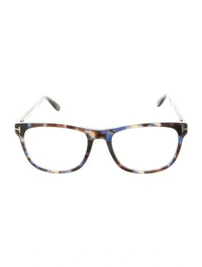 Pre-owned Tom Ford Cat-eye Eyeglasses In Blue