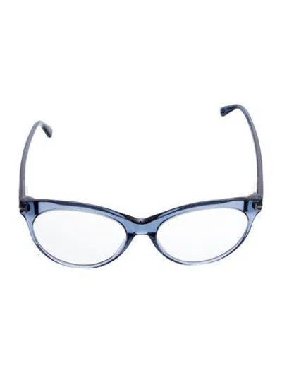 Pre-owned Tom Ford Cat-eye Eyeglasses In Blue
