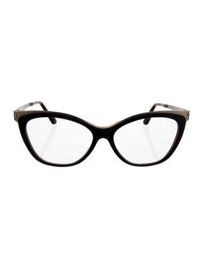 Pre-owned Tom Ford Cat-eye Eyeglasses In Blue/neutrals
