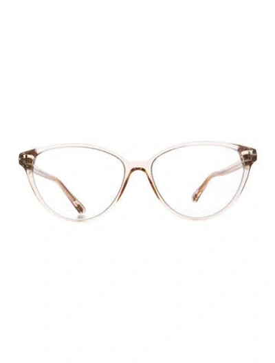 Pre-owned Tom Ford Cat-eye Eyeglasses In Brown