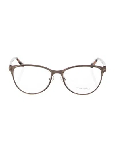 Pre-owned Tom Ford Cat-eye Eyeglasses In Brown