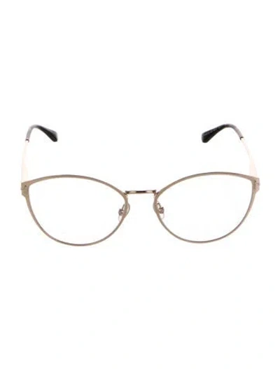 Pre-owned Tom Ford Cat-eye Eyeglasses In Gold