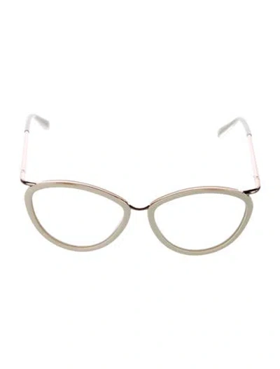 Pre-owned Tom Ford Cat-eye Eyeglasses In Neutral