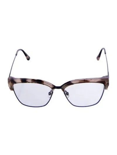 Pre-owned Tom Ford Cat-eye Eyeglasses In Neutrals