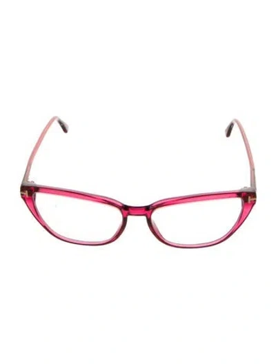 Pre-owned Tom Ford Cat-eye Eyeglasses In Pink
