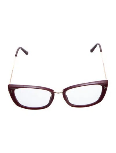 Pre-owned Tom Ford Cat-eye Eyeglasses In Pink