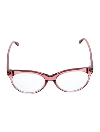 Pre-owned Tom Ford Cat-eye Eyeglasses In Red
