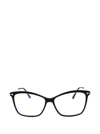 Tom Ford Cat-eye Frame Glasses In Black