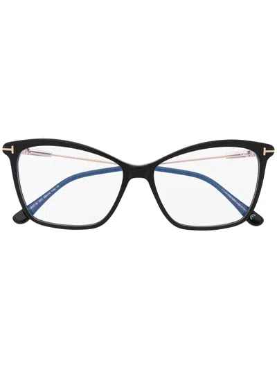 Tom Ford Cat-eye Frame Glasses In Black
