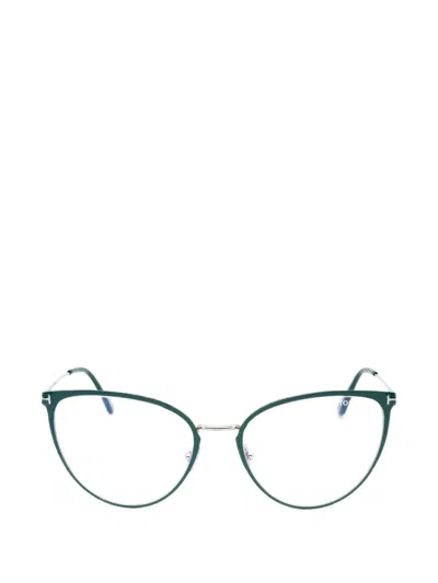 Tom Ford Cat-eye Frame Glasses In Green