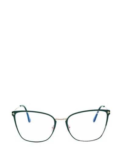 Tom Ford Cat-eye Glasses In Green