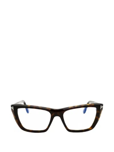 Tom Ford Cat-eye Glasses In Brown