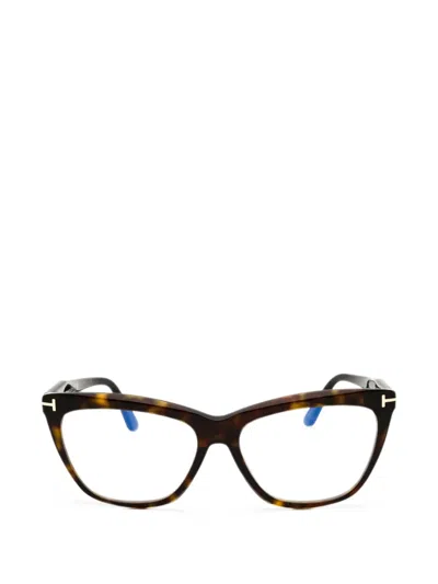 Tom Ford Cat-eye Glasses In Brown