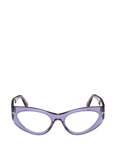 Tom Ford Cat-eye Glasses In Purple
