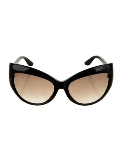 Pre-owned Tom Ford Cat-eye Gradient Sunglasses In Black