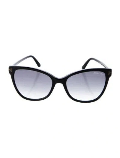 Pre-owned Tom Ford Cat-eye Gradient Sunglasses In Black