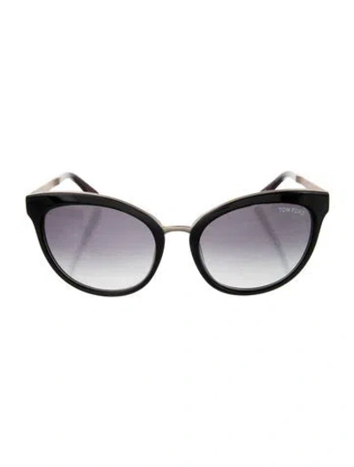 Pre-owned Tom Ford Cat-eye Gradient Sunglasses In Black