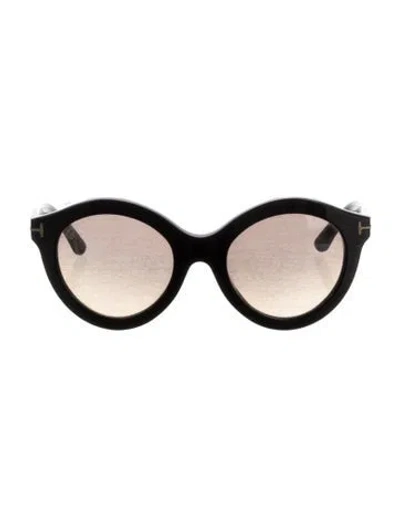 Pre-owned Tom Ford Cat-eye Gradient Sunglasses In Black