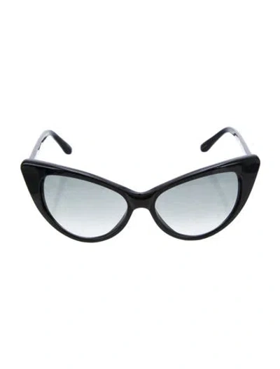 Pre-owned Tom Ford Cat-eye Gradient Sunglasses In Black